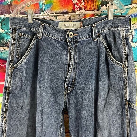 Levi's Jeans  Carpenter Loose Straight Grunge Workwear Denim 34 x 31 - Picture 2 of 8